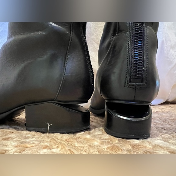 Alexander Wang over-the-knee tall black boots zip size women IT 37.5 / US 7.5 - Picture 6 of 13